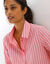 Chemise ray&eacute;e bicolore  (roze / rood)