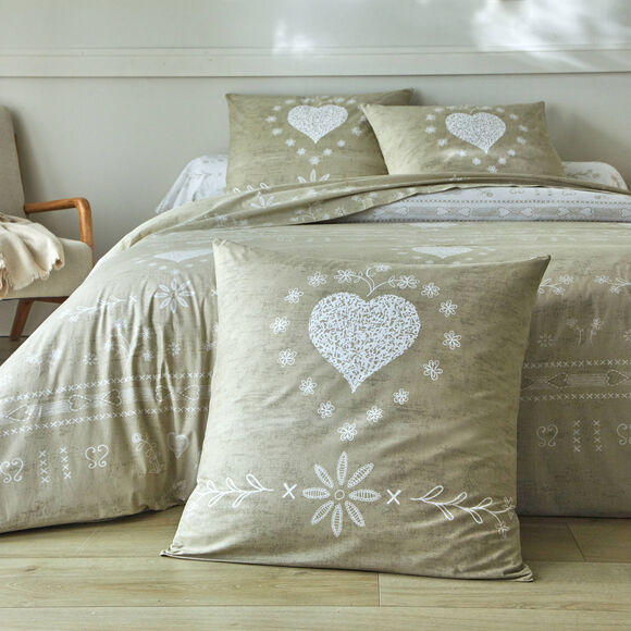 Bedlinnen Anceny in katoen (beige)