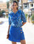 Asymmetrische shortrok in jeans (stone)