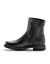 Botillons zipp&eacute;s cuir fourr&eacute;s laine - jusqu'au 46 (noir)