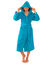 Peignoir mixte adulte col capuche - &eacute;ponge bouclette 380 g/m&sup2; (turquoise)