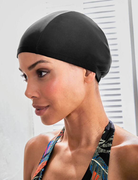 Bonnet de bain spécial piscine (noir)