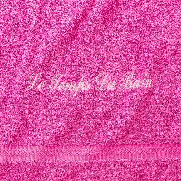 Collection serviettes de bain personnalisables confort moelleux (fuchsia)