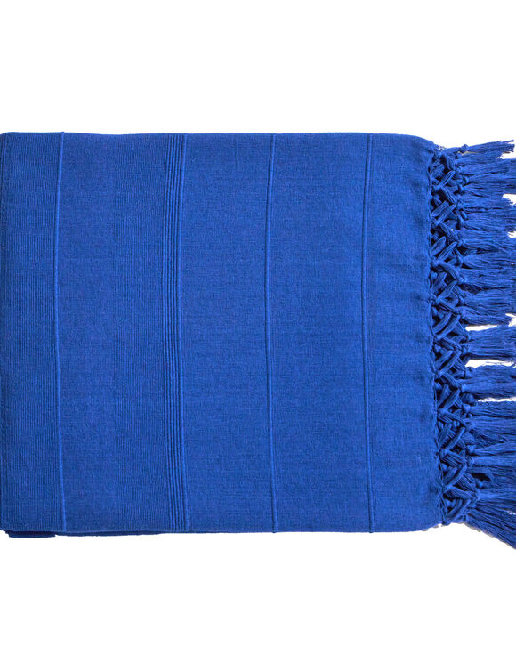 Nappe coton tissage artisanal (bleu)