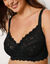 Soutien-gorge dentelle avec armatures - minimiseur (noir)