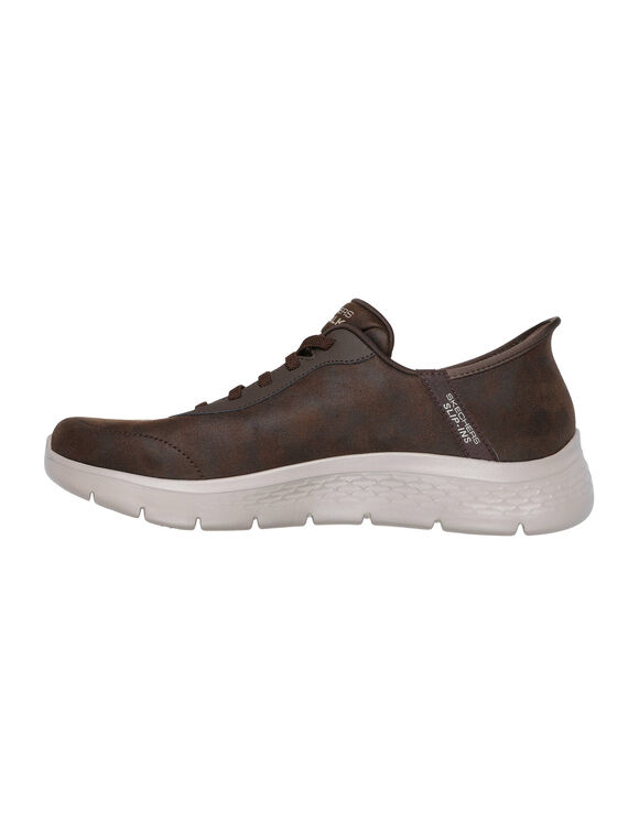 Baskets enfilage facile GO WALK FLEX SMOOTH (marron)