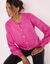 Cardigan met 'juweel' knopen (fuchsiaroze)