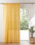 Effen voilegordijn met lussen (geel)