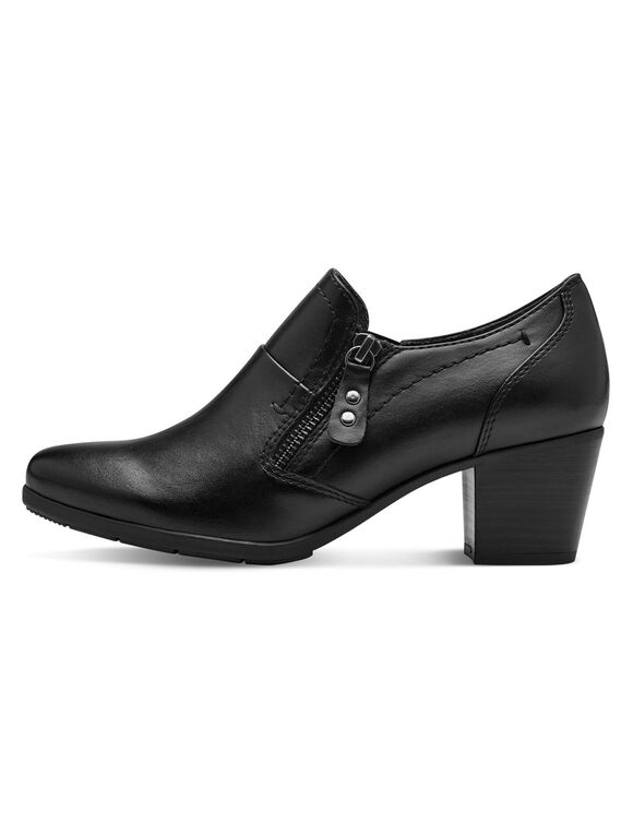 Chaussures trotteurs zippées (noir)