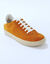 Vintage sneakers in splitleer, gekleurd (oranje)