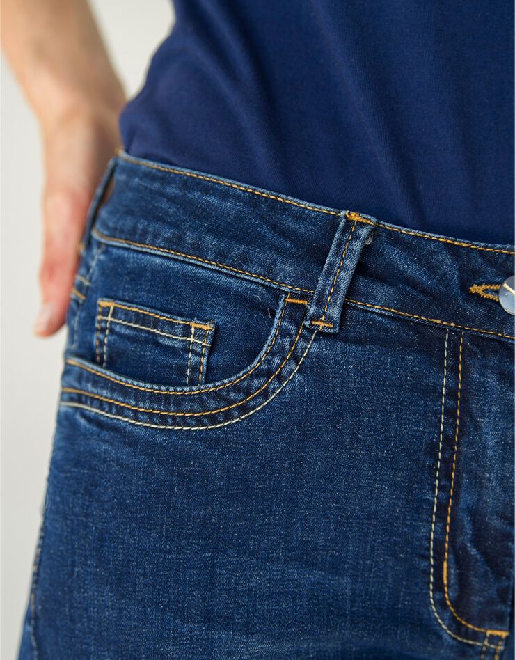 Rechte jeans met 'hart' borduursel, stone Rechte jeans met 'hart' borduursel, stone, hi-res image number 3