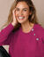 Pull épaule boutonnée bijoux (rose fuchsia)