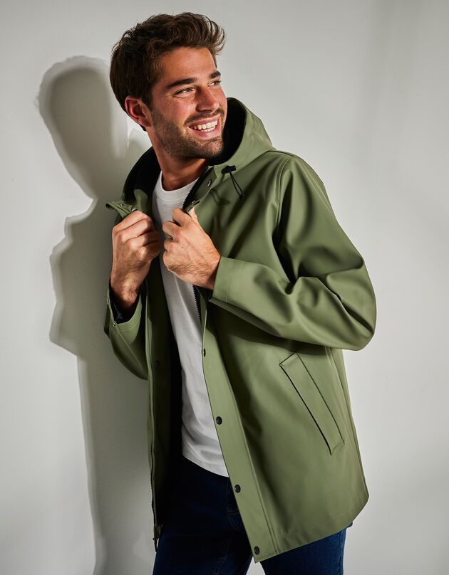 Ciré imperméable en polyester recyclé(**) (kaki clair)