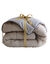 Dekbed in microvezel met grafische print 400 g/m2 (grijs / geel)
