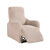 Housse bi-extensible imprim&eacute;e gaufr&eacute;e pour fauteuil relax (beige)