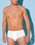 Open slip met hoge taille - set van 2 (wit)