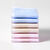 Zakdoeken met vichymotief - set van 6 of van 12 (blauw + beige + roze)