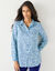 Likethemd met minimalistische print (marine / felblauw)