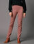 Modellerende broek met 'platte buik' effect en elastische taille (praline)