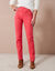 Modellerende broek met 'platte buik' effect en elastische taille (rood)