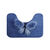 Fantasie badtapijtje met vlindermotief (blauw / felblauw)