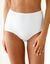 Maxislip in stretchkatoen met platte ribbels (wit + zwart)