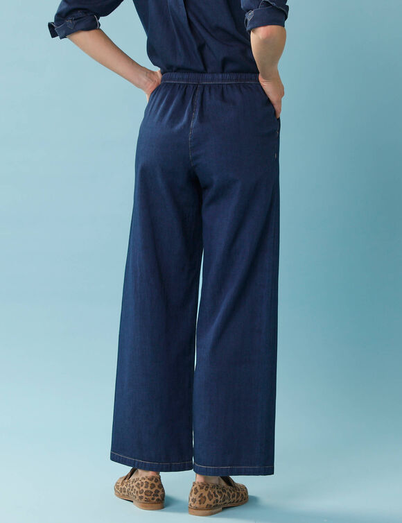 Pantalon large Sp&eacute;cial Petite, denim l&eacute;ger  (raw)