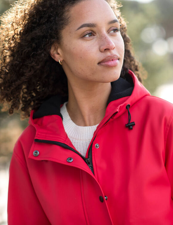 Ciré imperméable en polyester recyclé(**) (rouge)