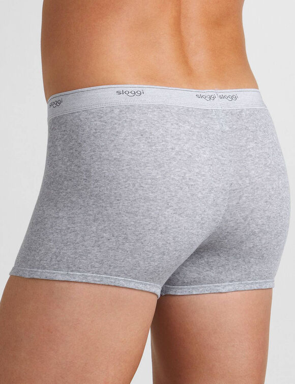 De 3 boxers basic men sloggi®. (gris chiné)