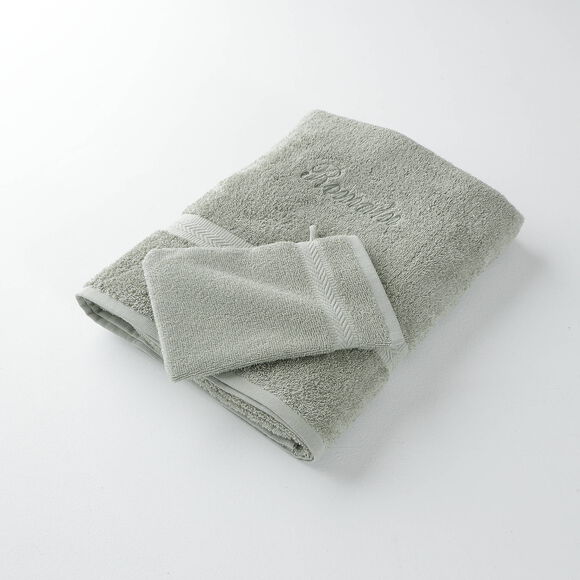 Effen handdoek, zacht comfort, personaliseerbaar (linde)