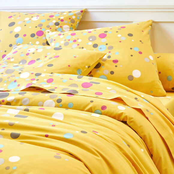 Linge de lit Pétillant coton (curry)