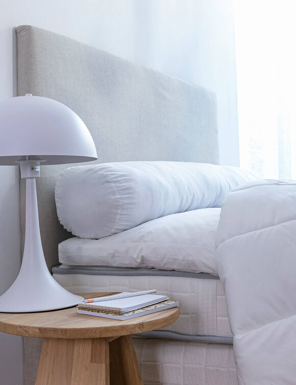Traversin coton Qualigel ferme (blanc)