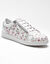 Sneakers in geperforeerd leer met rits (veelkleurig)