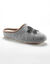 Chaussons mules fleur appliquée - largeur confort (gris chiné) Chaussons mules fleur appliquée - largeur confort (gris chiné)