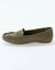 Soepele mocassins van microvezel (kaki)