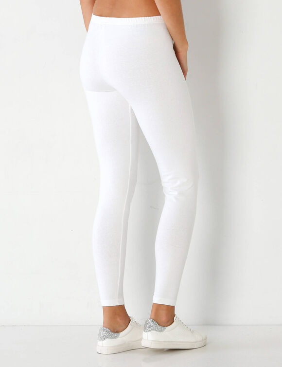 Legging taille élastiquée (blanc)