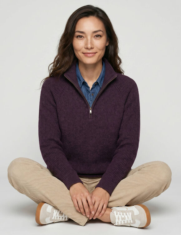 Pull col camionneur. (prune)