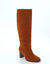 Sneakers in 2 materialen - zwart (karamel)