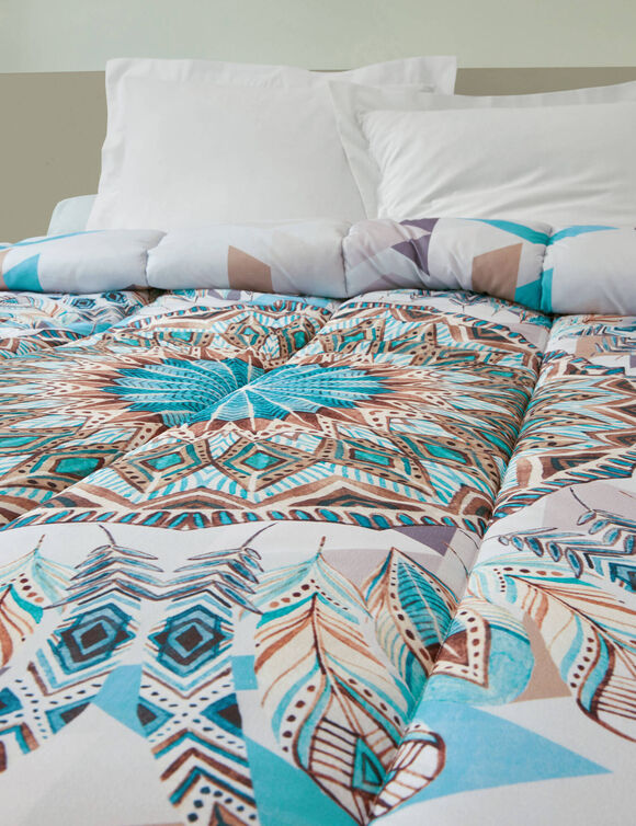 Couette microfibre imprimé Attrape-rêves 200 g/m² (bleu)