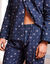 Pyjama imprimé popeline polyester/coton (marine) Pyjama imprimé popeline polyester/coton (marine)