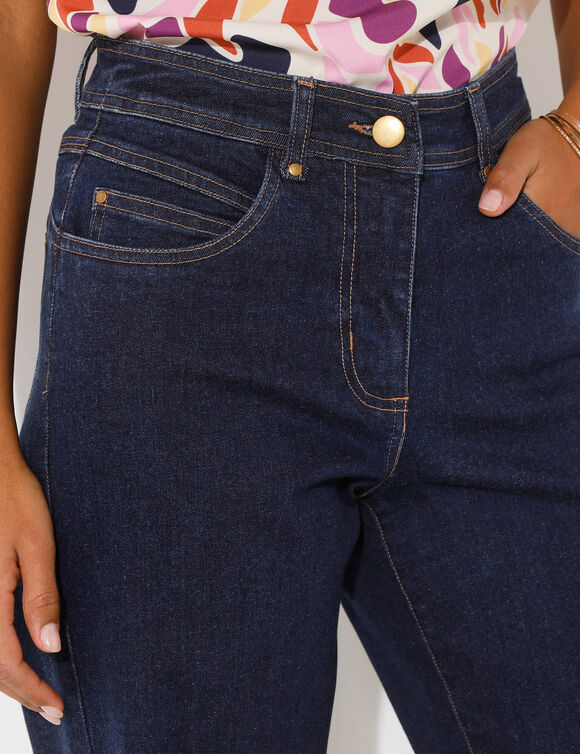 Jean coupe large 5 poches   (dark blue)
