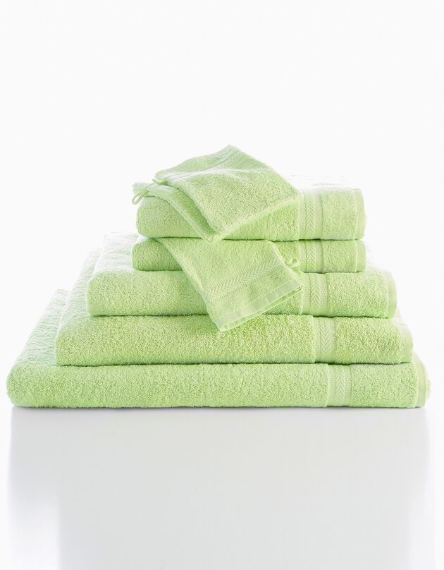 Effen badstof 420 g/m2 met zacht comfort (anijs)
