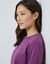 Sweat molleton uni (raisin)