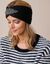 Headband in tricot met juweel (zwart)