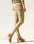 Bedrukte legging, elastische taille (kaki / beige) Bedrukte legging, elastische taille (kaki / beige)