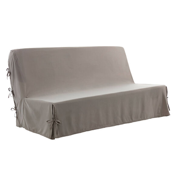 Housse canapé clic-clac standard microfibre (taupe)