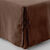 Housse clic-clac standard coton bachette uni (chocolat)