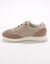 Baskets lacées spécial pieds sensibles en tissu extensible - irisé (beige)