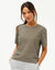 T-shirt met korte mouwen (lichtkaki)