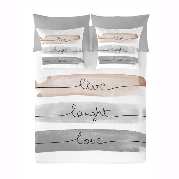 Parure de lit live - coton (blanc)